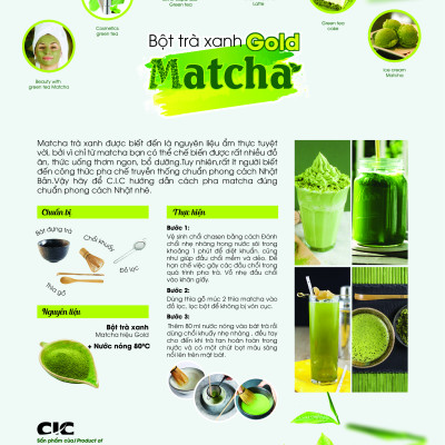 Bột trà xanh Matcha gold 500gr