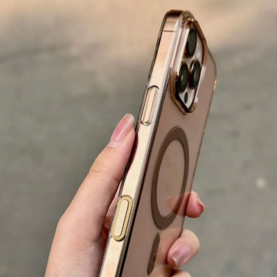 Ốp lưng Xlevel Clear Case Vàng Sa Mạc chống ố vàng hỗ trợ sạc không dây cho điện thoại ip 16 pro max [Camera Control Button] – Hàng nhập khẩu