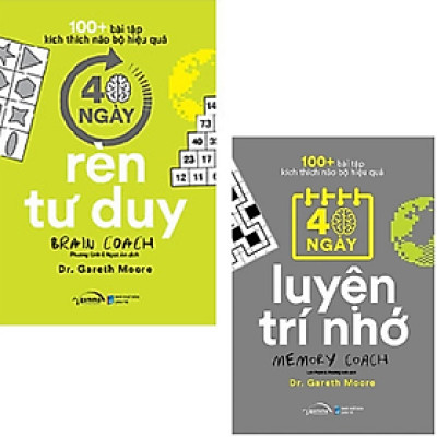 Combo 2 cuốn 40 ngày Rèn Luyện Tư Duy - Rèn Luyện Trí Nhớ