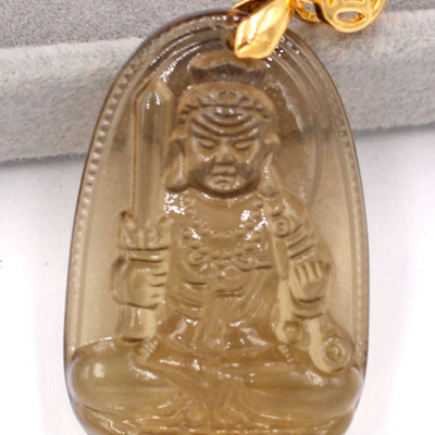 Mặt Phật - Bất Động Minh Vương - Đá Obsidian 3cm MPOB1 - tuổi Dậu