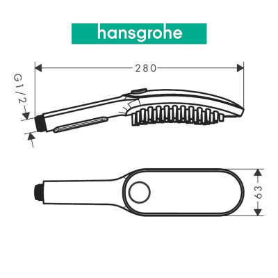 Tay sen tắm dành cho thú cưng hansgrohe DogShower 150 3jet 26640