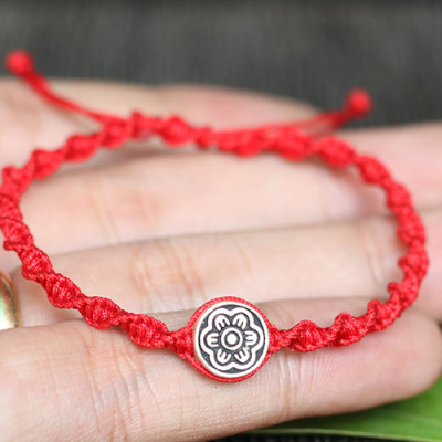 Vòng Kết Xanh Charm Hoa Bạc 925 Ngọc Quý Gemstones GA8