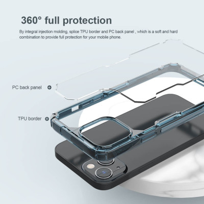 Ốp lưng dẻo TPU cho iPhone 14 Plus (6.7 inch) hiệu Nillkin Nature TPU Pro Case chống sốc, chống chịu mọi va đập - hàng nhập khẩu