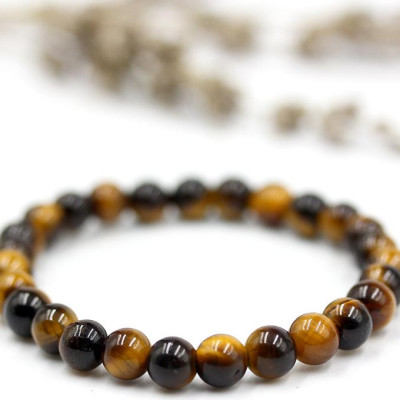 Vòng Tay Đá Mắt Hổ Vàng 6MM