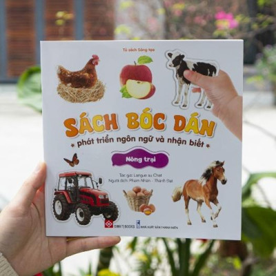 Sách Bóc Dán Phát Triển Ngôn Ngữ Và Nhận Biết - Cho Trẻ Từ 3 Tuổi - Combo 6 Cuốn - Đinh Tị Books
