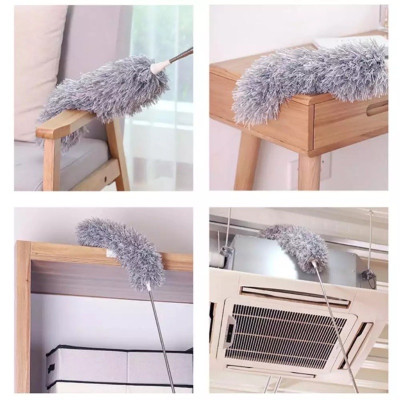 Chổi quét bụi trần nhà kéo dài 2M8 , lông chổi mềm mịn giúp hút ,cuốn giữ bụi bẩn, đầu chổi có thể gập 90 độ hoặc vặn xoắn ,cán chổi bằng inox có thể kéo rút giúp việc lau gần , lau xa như  thật đơn giản và tiện lợi , làm sạch mọi vết bẩn cứng đầu  