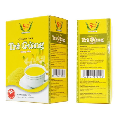 Trà gừng dạng cốm Sing Việt 100g