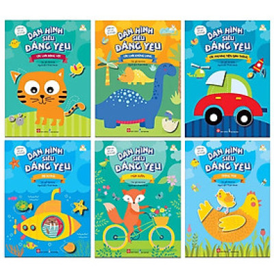 Combo 6 Quyển: Dán Hình Siêu Đáng Yêu