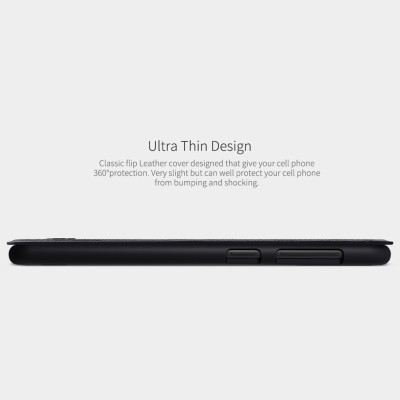 Bao Da Da Bò Cho Samsung Galaxy M20 hiệu Nillkin Qin Có Ngăn Đựng Thẻ - Hàng Chính Hãng