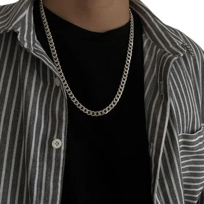 Dây Chuyền Nam Nữ Chuỗi Trơn Basic Màu Bạc - Vòng Cổ Chuỗi Trơn Vừa Unisex Thép Không Gỉ PTDCNA15