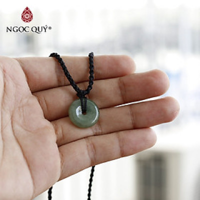 Mặt dây chuyền đồng điếu đá cẩm thạch nước ngọc mệnh hỏa, mộc - Ngọc Quý Gemstones