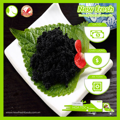 Trứng Tôm Ebiko Đen Nhật Bản (Vị Túi Mực Tự Nhiên Béo Ngậy) - Hộp 500Gr