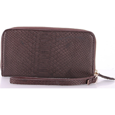 Ví nữ da trăn Huy Hoàng 1 khóa Vip màu nâu HT3327