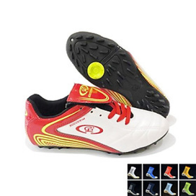 GIÀY ĐÁ BÓNG KÈM VỚ CHỐNG TRƠN NGẮN CAO CẤP ( GIAO VỚ MÀU NGẪU NHIÊN )