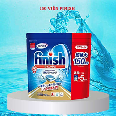 combo nước làm bóng bát finish 800ml+viên rửa bát finish 94 viên dùng cho máy rửa bát