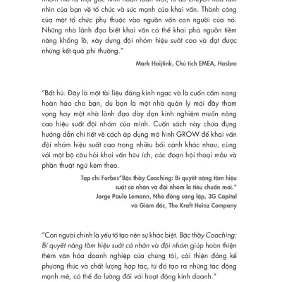 Sách - Bậc Thầy Coaching - Bí Quyết Nâng Tầm Hiệu Suất Cá Nhân Và Đội Nhóm