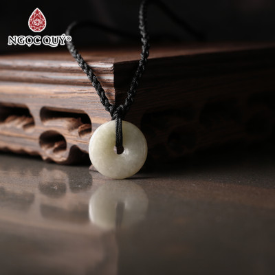 Mặt dây chuyền đồng điếu đá cẩm thạch dầu mệnh hỏa, mộc - Ngọc Quý Gemstones