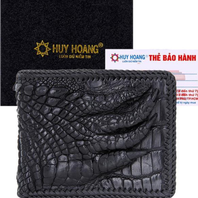 Ví Nam Huy Hoàng HT2716 (10 x 12.5 cm) - Đen