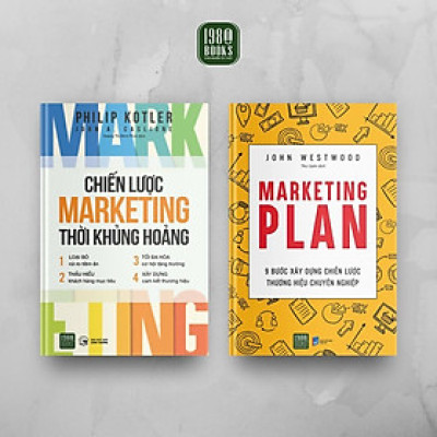 Sách - Combo 2 Cuốn: Chiến Lược Marketing Thời Khủng Hoảng + Marketing Plan - 1980 Books