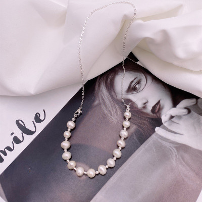 Dây chuyền vòng cổ mix hạt châu bất đối xứng nhiều kiểu đeo cá tính thanh lịch