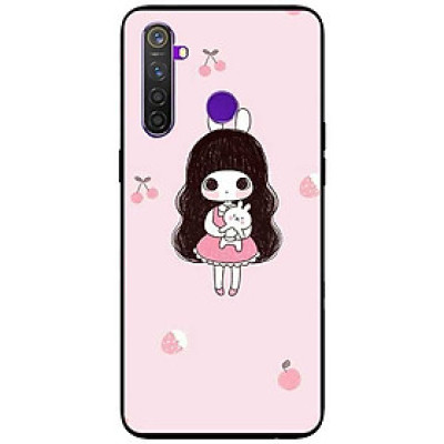 Ốp lưng dành cho Realme 6i mẫu Bé Gái Ôm Thỏ