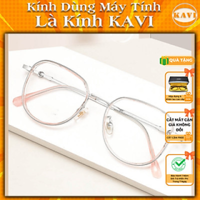 KAVI 201 - Kính Chống Ánh Sáng Xanh Gọng Titanium Mắt Kính Siêu Trơn Chống Bám Nước
