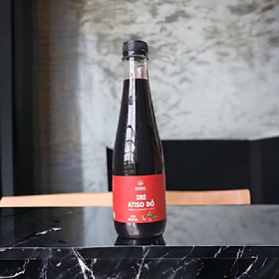 Siro Atiso đỏ hỗ trợ thanh nhiệt, đẹp da, giàu vitamin C,không chất bảo quản, chai 500ml