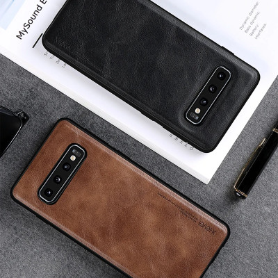 Ốp lưng da cho Samsung Galaxy S9, S9 Plus, S10, S10 Plus Ultra hãng X-level cao cấp viền mềm chống sốc - Hàng chính hãng