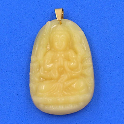 Mặt Phật Thiên Thủ Thiên Nhãn Thạch Anh Vàng 3.6cm - Phật bản mệnh tuổi Tý - Mặt size nhỏ