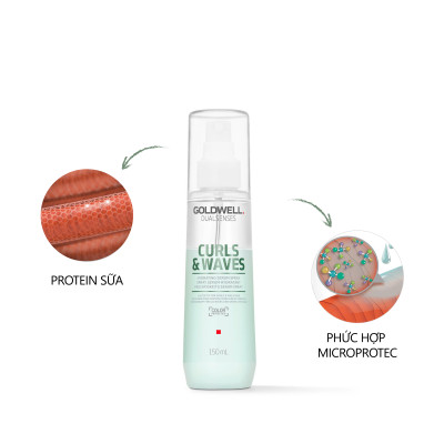 Xịt Dưỡng Tóc Xoăn Goldwell Curls & Waves – Cấp Ẩm, Tóc Bồng Bềnh, Dễ Vào Nếp