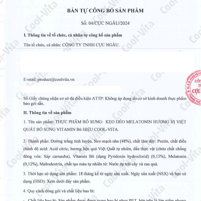 Combo 2 Hộp Kẹo Dẻo Melatonin Hỗ Trợ Giấc Ngủ Ngon Sleep Well Gummies & Hỗ Trợ Giảm Căng Thẳng Vị Việt Quất Kết Hợp Vitamin B6 Coolvita – (60 viên x 3g)/hộp