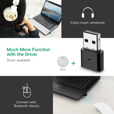 USB Thu Bluetooth 4.0 Cao Cấp Ugreen 30524 - Hàng Chính Hãng