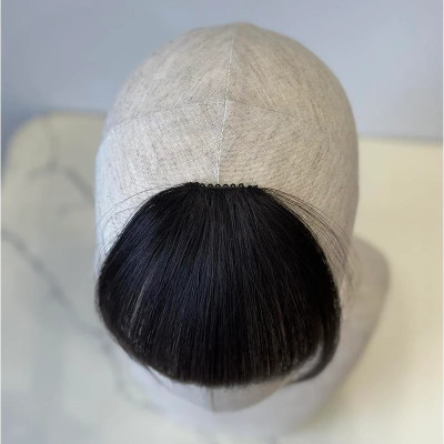 Mái dày vừa 2 ria tóc thậ.t nữ (không có tóc phía sau)- Tóc Giả Vân Anh