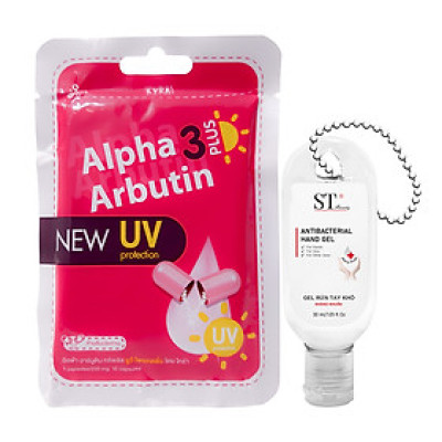Bột Dưỡng Trắng Da ALPHA ARBUTIN 3Plus Dạng Vỉ THÁI LAN. TẶNG GEL MÓC KHÓA 30ml
