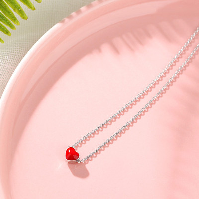 Dây chuyền trái tim đỏ nhỏ xinh sweet heart
