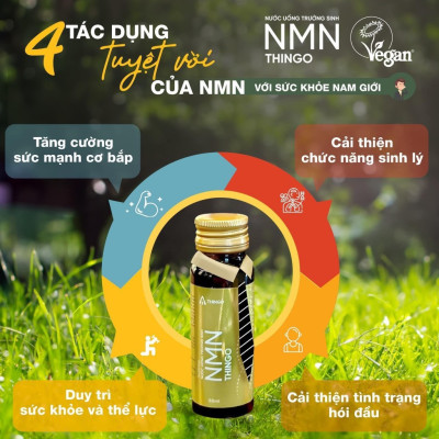 1 Hộp NMN Thingo - Nước uống trường sinh - Khoẻ, trẻ, đẹp, hộp 10 chai - Gian hàng chính hãng