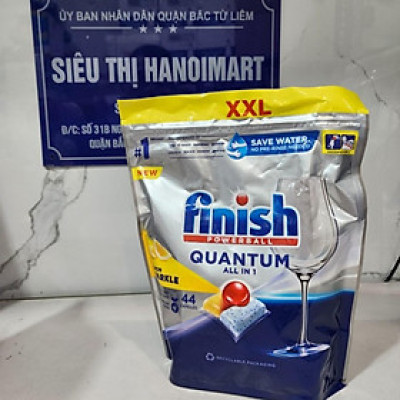 Túi 36 viên rửa chén Finish Quantum Max Dishwasher Tablets Apple & Lime PTT09447 - hương chanh, táo