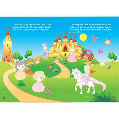 Sách - Combo 4 Quyển Bóc Dán Hình Thông Minh - Công Chúa Nhỏ - Little Princess (VT) mk