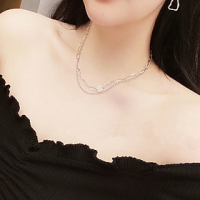 Dây chuyền vòng cổ thời trang ánh sáng phong cách Âu Mỹ cổ điển