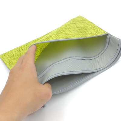 Túi Vải Stacom Có Khóa Kéo 2 Ngăn B5 ZD101B5 - Màu Vàng