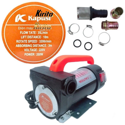 Máy Bơm Dầu Diesel Kapusi - 12V/24V/220V, Bơm Xăng, Dầu Nhớt, Chất Lỏng Nhanh Chóng