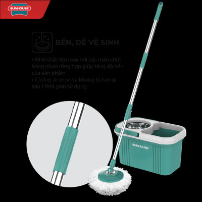Bộ lau nhà xoay 360 độ Sunhouse KS-CL330S