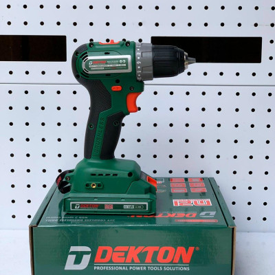 MÁY KHOAN VÍT DÙNG PIN 21V 50Nm SỬ DỤNG CHÂN PIN PHỔ THÔNG DEKTON M21-D1050BL - HÀNG CHÍNH HÃNG