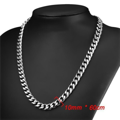 Dây chuyền nam titan thời trang rẻ đẹp thép không gỉ kiểu lặc xéo cao cấp trangsucpt 8mm PTDCNA158