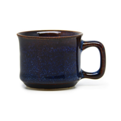 02 Cốc nhí Đông Gia  - màu men hỏa biến xanh sóng biển 8094