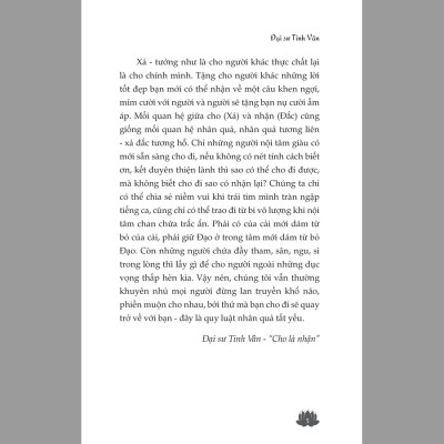 Cho là nhận - Dưỡng tâm