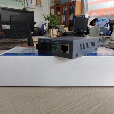 Bộ chuyển đổi quang điện 1000MB (1 Sợi quang) Netlink HTB-GS-03 AB (2 thiết bị)- Hàng Chính Hãng