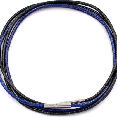 Combo 2 sợi dây vòng cổ cao su - đen + xanh dương DCSEXD1