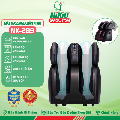 Máy massage chân và bắp chân Nikio NK-289 - Massage đa dạng kế hợp nhiệt nóng làm ấm chân