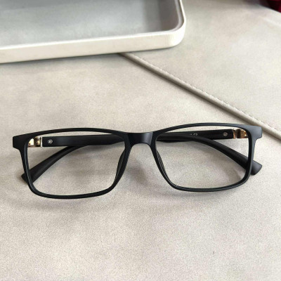 Kính gọng nhựa dẻo Hàn Quốc dáng mắt hình chữ nhật basic đơn giản cho nam nữ